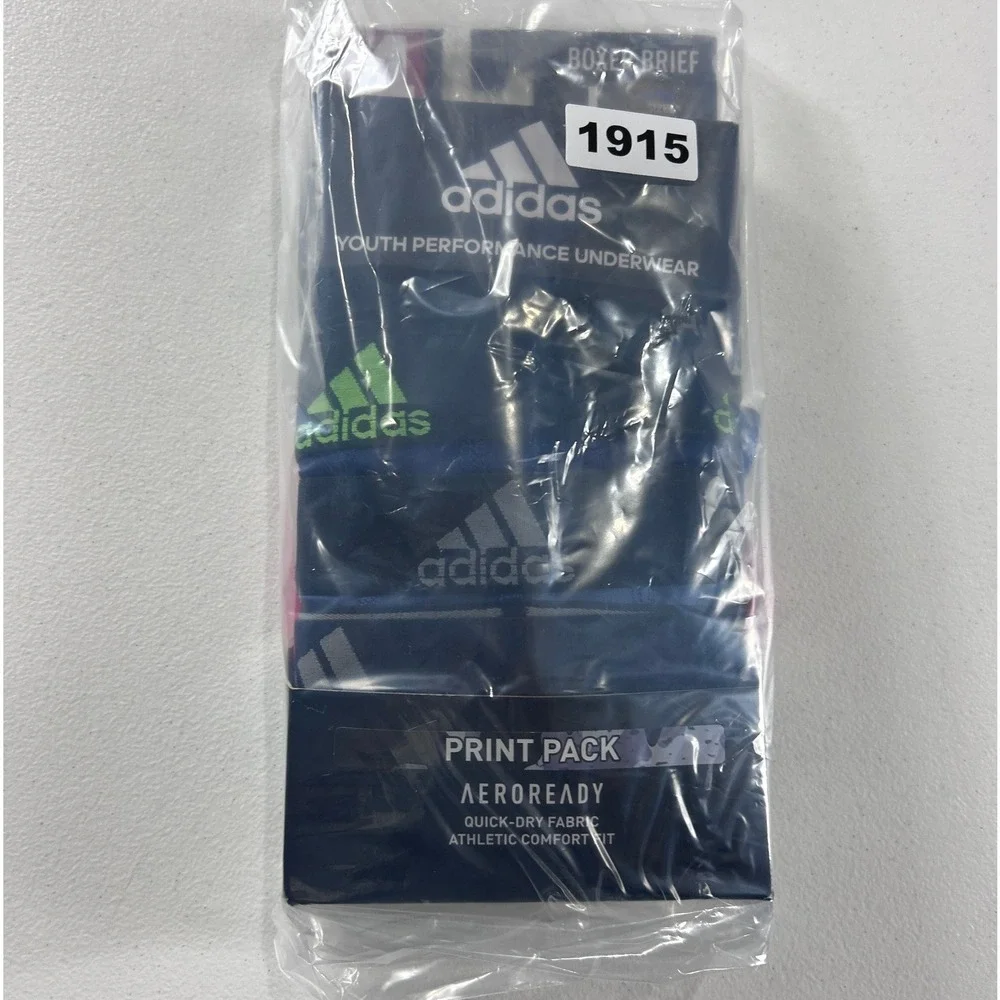Adidas Youth Boxer Briefs 4‎ Pack Large Print Athletic Comfort Quick Dry NEW - Picture 8 of 8